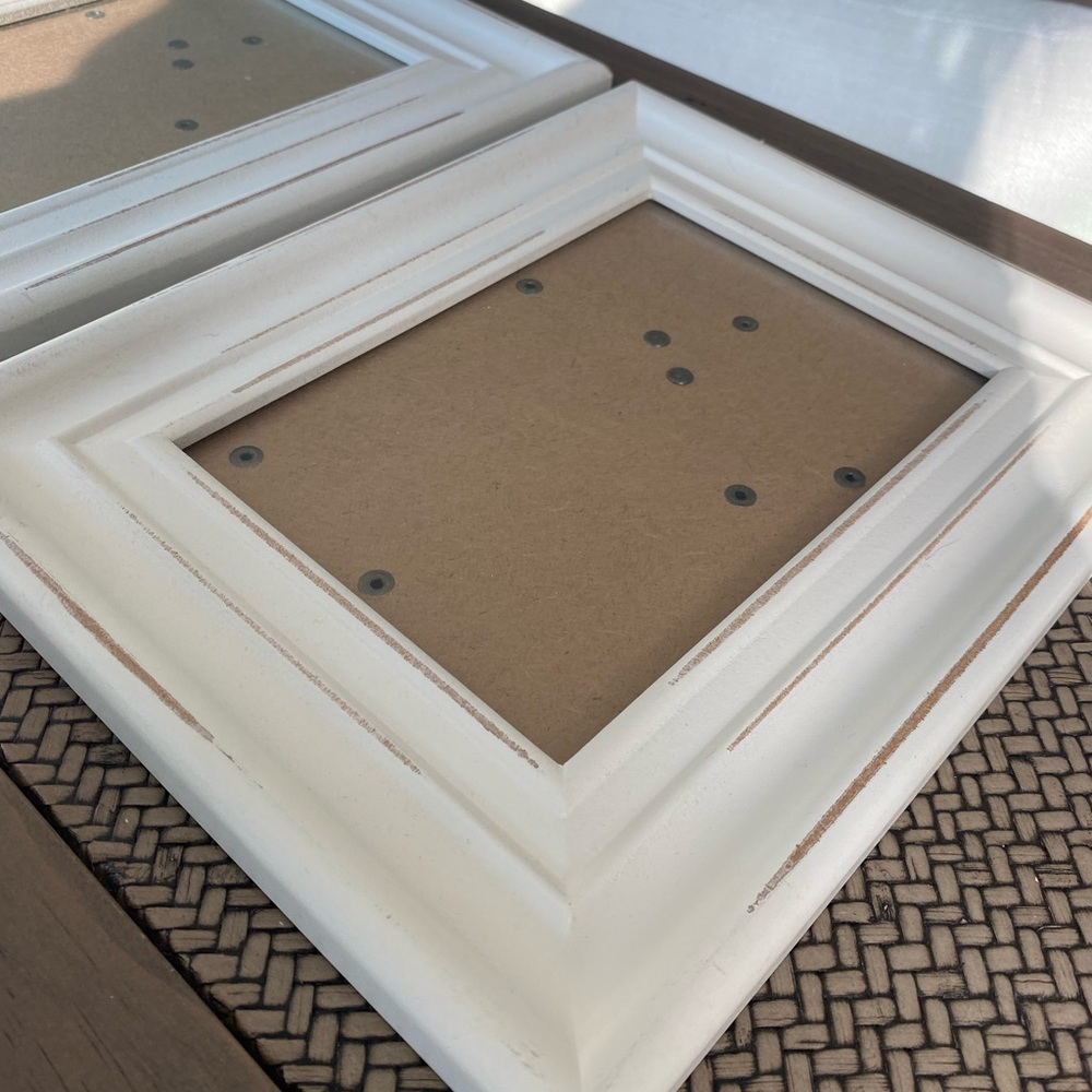 Rustic White Picture Frames